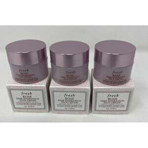 3x FRESH ROSE DEEP HYDRATION FACE CREAM 0.23oz / 7ml ea NEW IN BOX 19